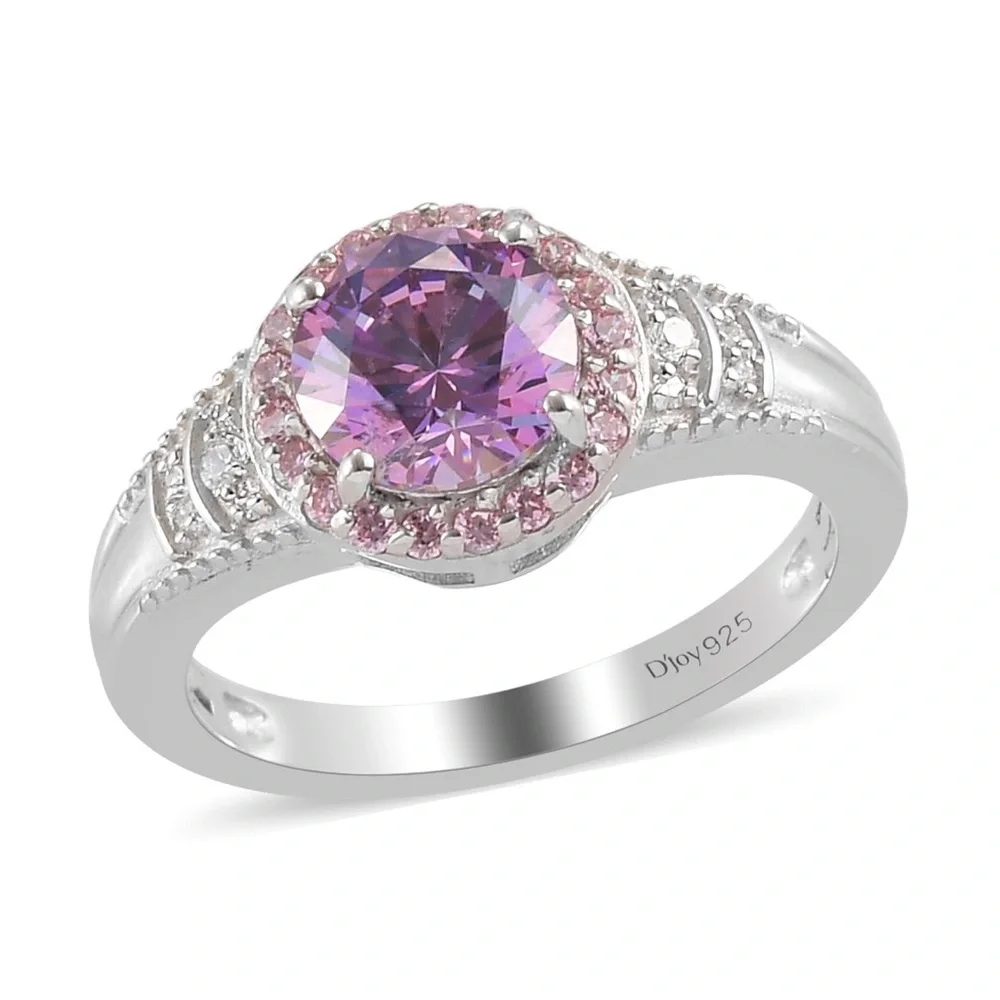 SWAROVSKI Fancy Purple and White Zirconia Ring